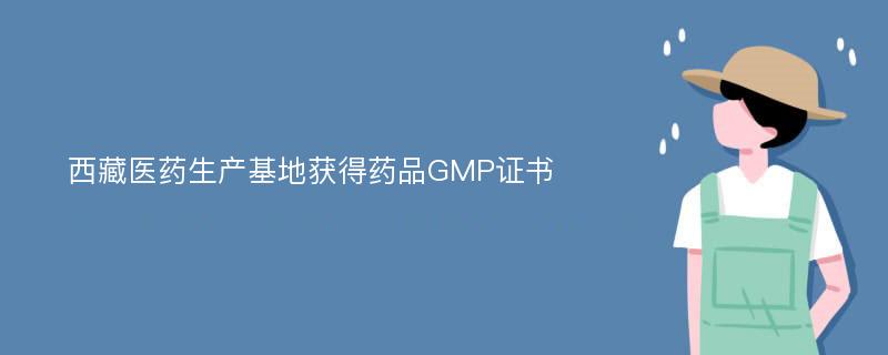 西藏医药生产基地获得药品GMP证书